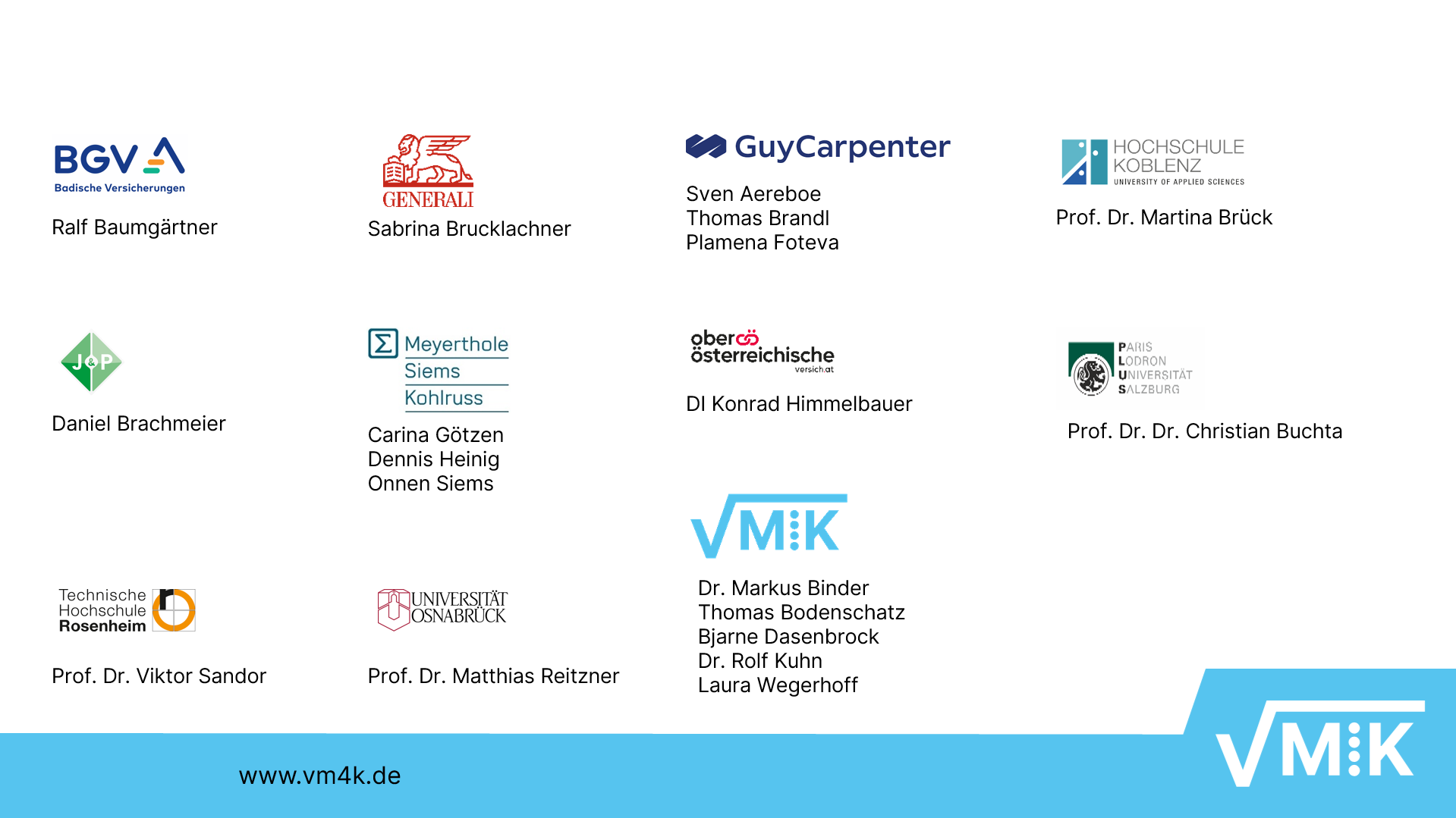 Teilnehmerinnen und Teilnehmer des 10. VM4K-Mitgliederworkshops